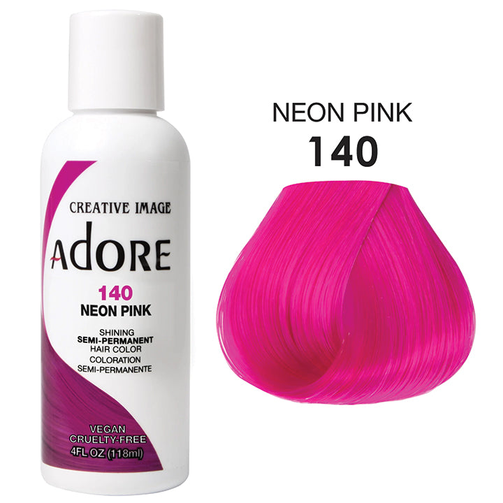 Adore Semi-Permanent Hair Color 140 Neon Pink