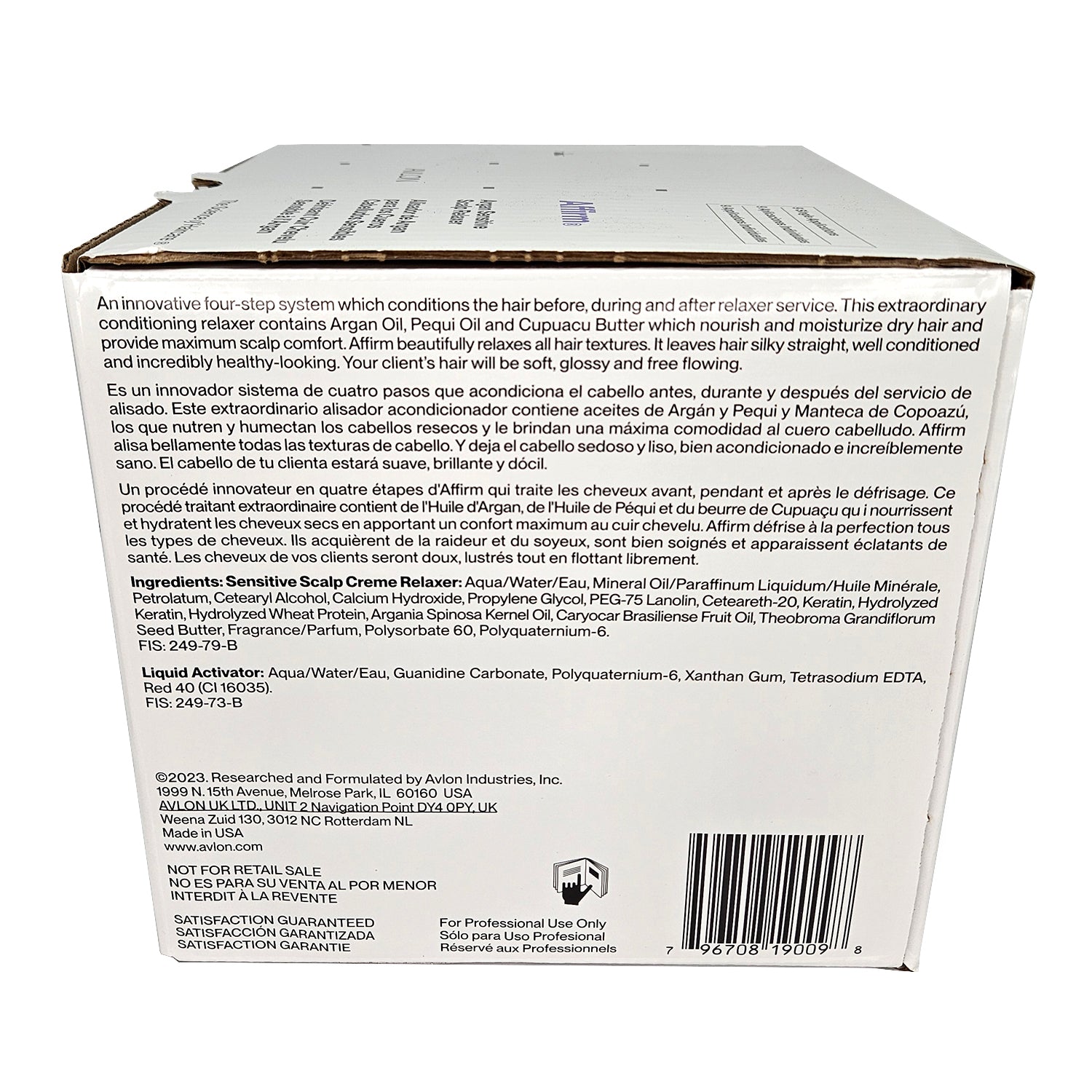 Affirm Sensitive Scalp Relaxer 9 Pack Kit