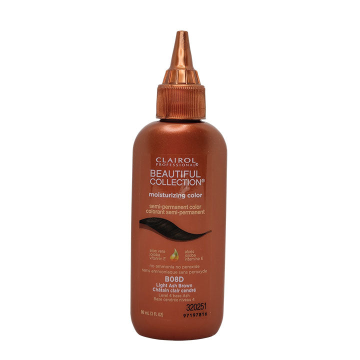 Clairol Professional 08D Light Ash Brown - Moisturizing Semi Permanent Hair Color, 3oz