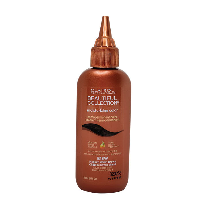 Clairol Professional 13W Medium Warm Brown - Moisturizing Semi Permanent Hair Color, 3oz