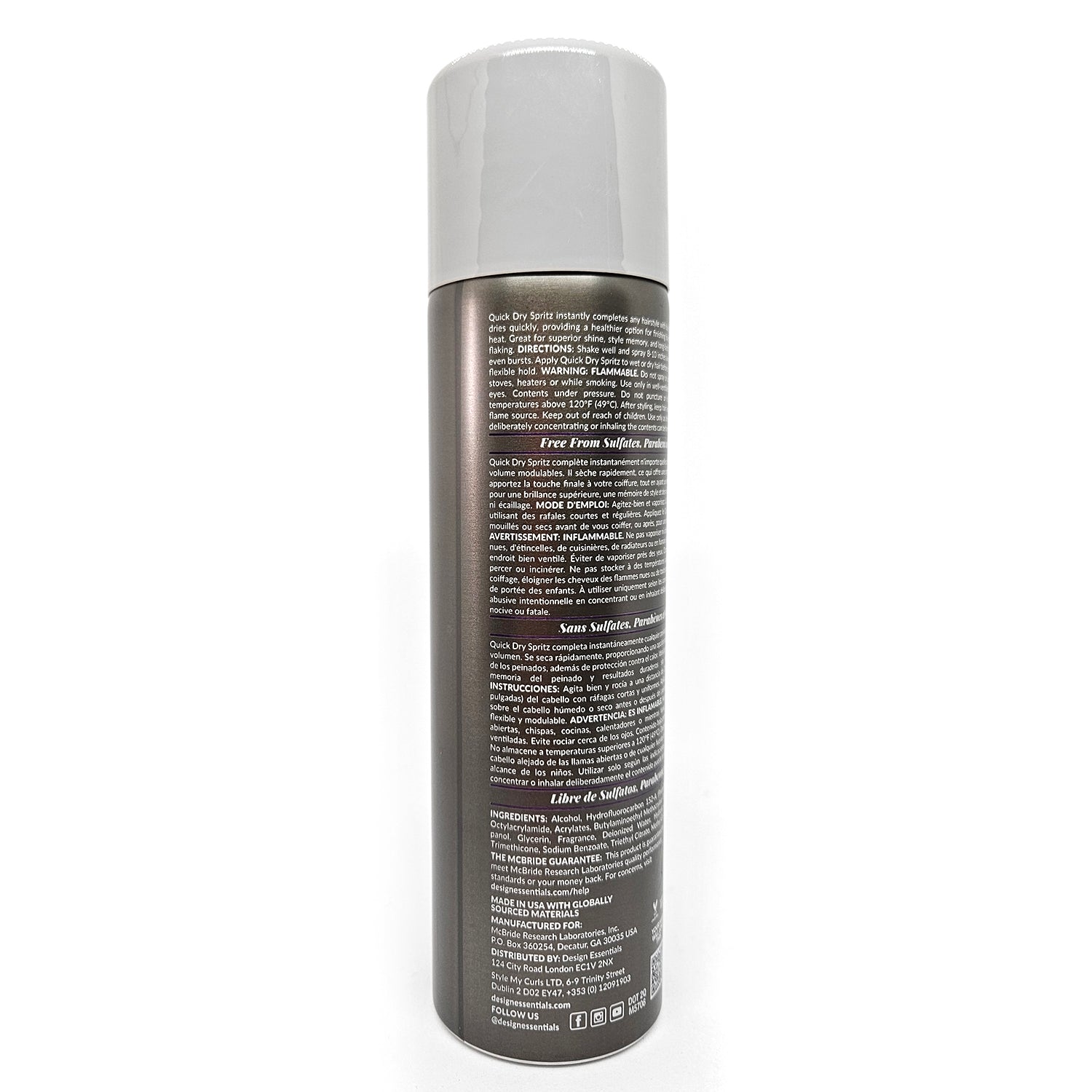 DESIGN Quick Dry Spritz (Medium Hold Finishing Spray)