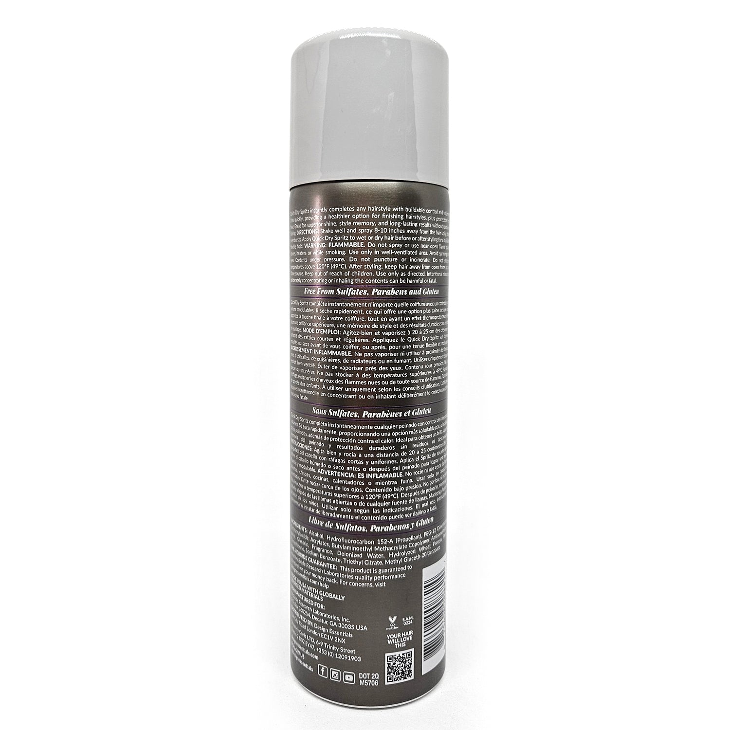 DESIGN Quick Dry Spritz (Medium Hold Finishing Spray)