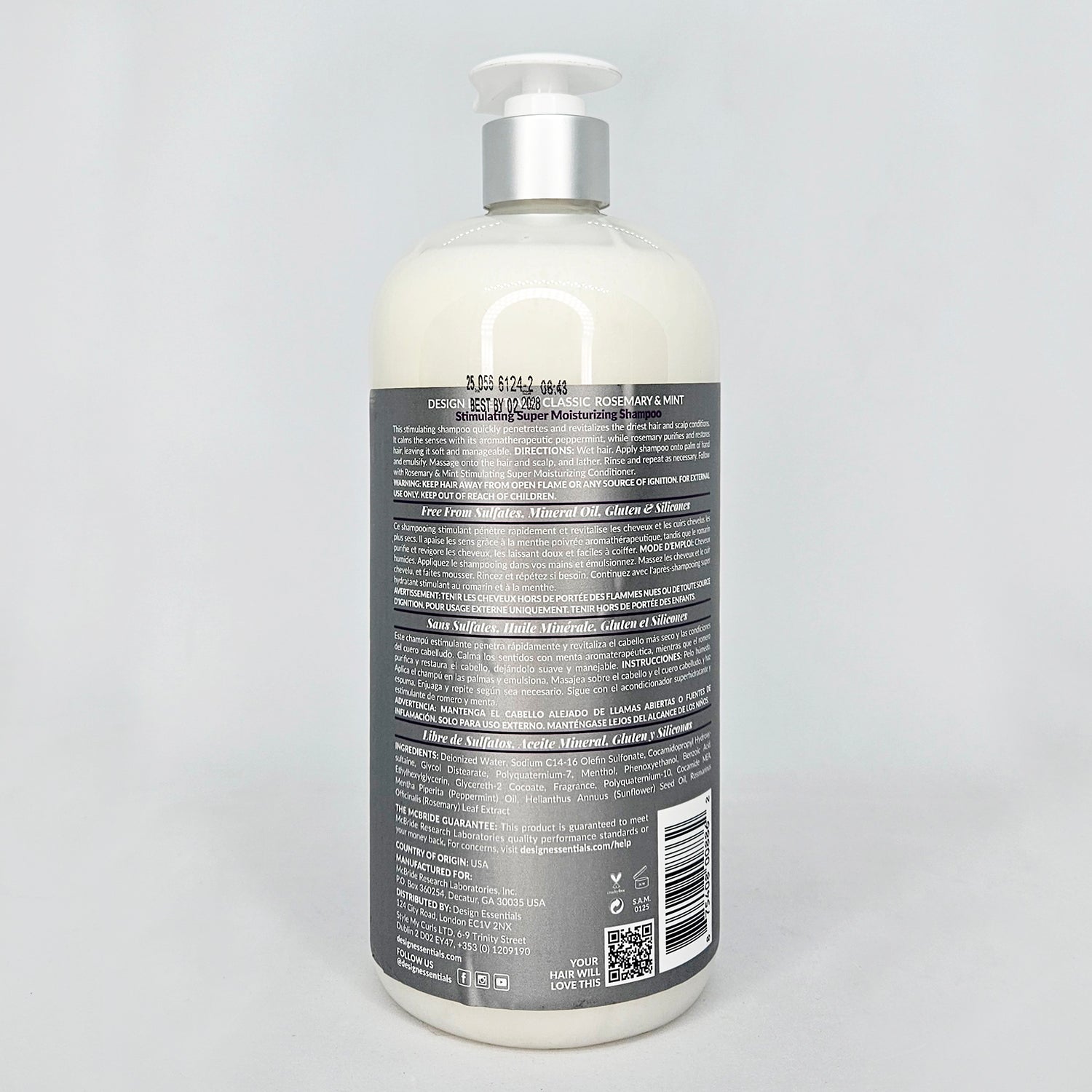 DESIGN Rosemary & Mint Stimulations Shampoo 32oz