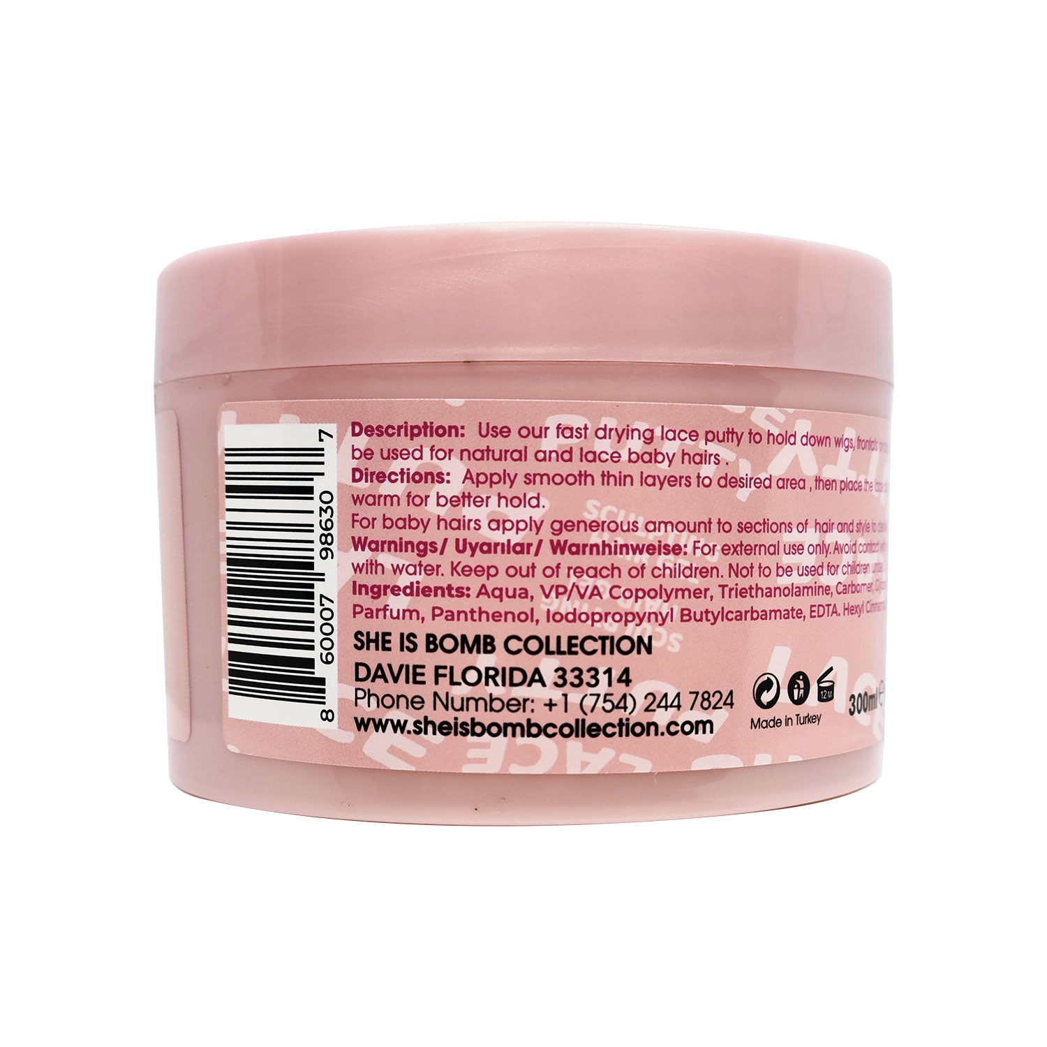 SHE IS BOMB Lace Putty Sculpting Hair Gel - 10.14oz