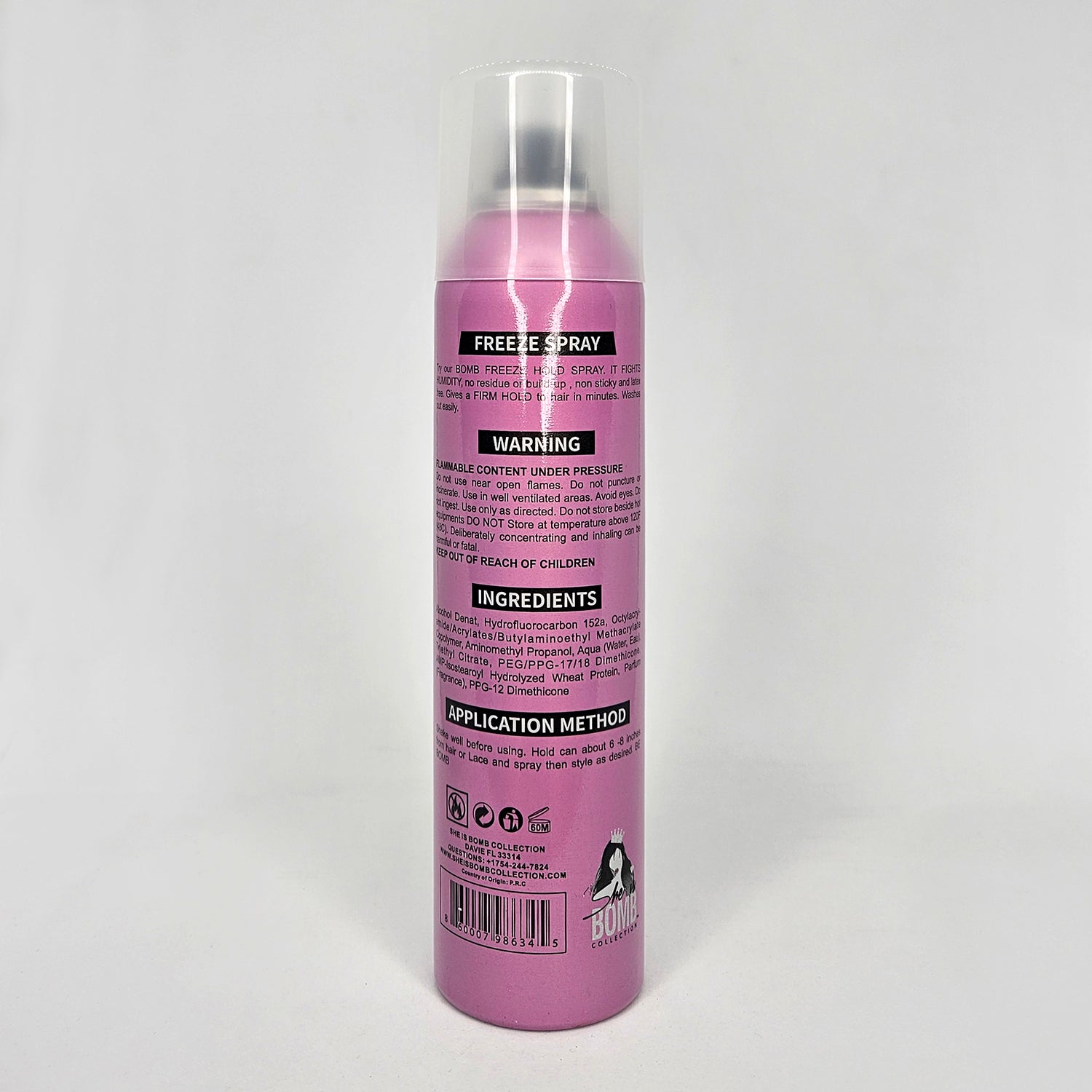 SHE IS BOMB Freeze Hold Spray 8oz