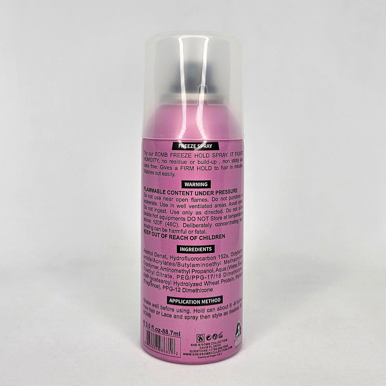 SHE IS BOMB Freeze Hold Spray 3oz