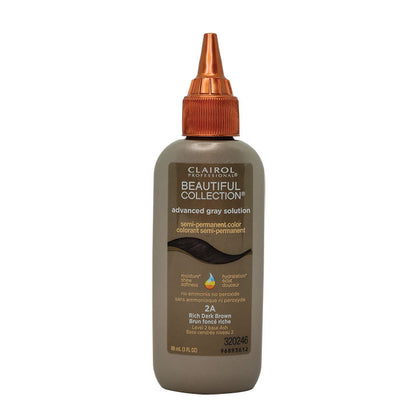 Clairol Professional Beautiful 2A Rich Dark Brown - Advanced Gray Solutions, 3oz