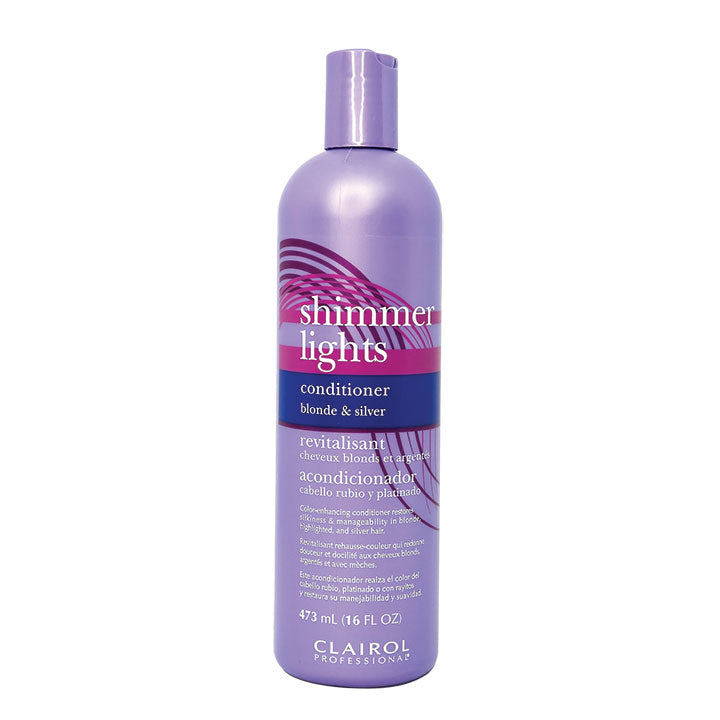 Clairol Professional Shimmer Lights Purple Conditioner, 16 oz