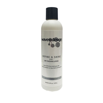 Wave By Design Define & Shine 2-N-1 Dry Finishing Lotion 8oz