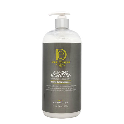 DESIGN Natural Alm & Avoc Detangling Leave-In Conditioner 34oz