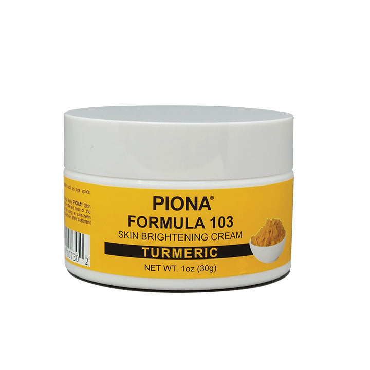 Piona Skin Brightening Cream - Formula 103 - Turmeric  1oz