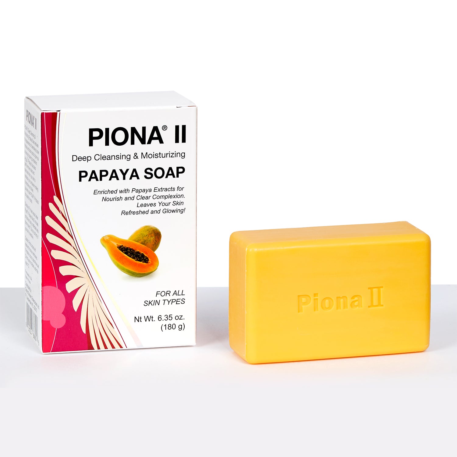 Piona II Deep Cleansing & Moisturizing Papaya Soap 6.35