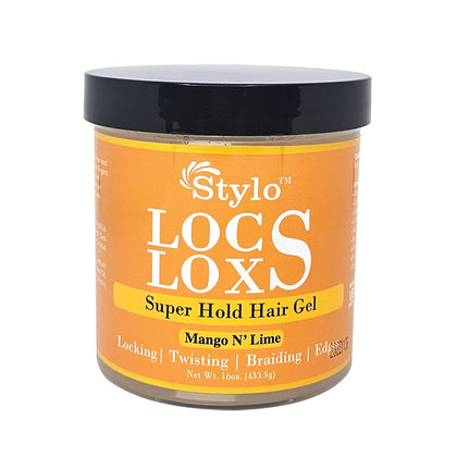 STYLO Locs Loxs Super Hold Hair Gel - Mango N'Lime