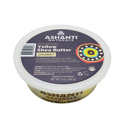 Ashanti Naturals 100% African Chunky Shea Butter - Yellow
