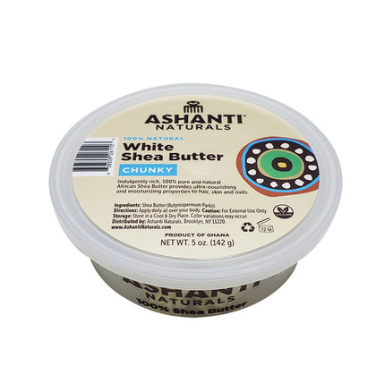 Ashanti Naturals 100% African Chunky Shea Butter - White