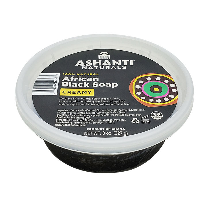 Ashanti Naturals 100% Pure & Creamy African Black Soap 8oz