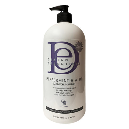 Design Essentials Peppermint & Aloe Therapeutics Anti-Itch Shampoo 32oz