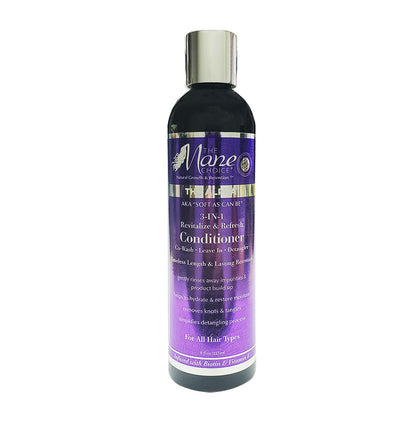 The Mane Choice Soft As Can Be Revitalize & Refresh 3-in-1 Co-Wash, Leave In, Detangler 8oz