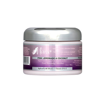 The Mane Choice Pink Lemonade & Coconut Super Anti-Oxidant & Texture Beautifier Curl Boosting Sherbet 12oz