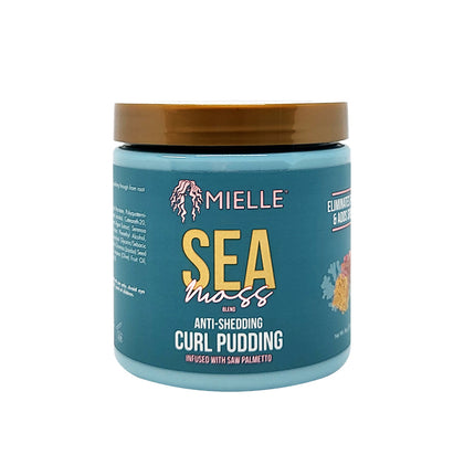 Mielle Sea Moss Anti-Shedding Curl Pudding infused w/ Saw Palmetto 8 Oz.